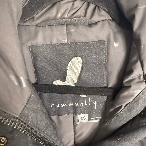 ARITZIA COMMUNITY DOWN FILLED PARADIGM PARKA SIZE xs black DUCK FEATHER - Picture 4 of 8